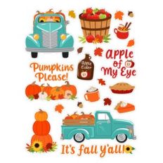 Fall Pumpkin and Apple Harvest Stickers