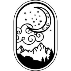 Crescent Moon Card