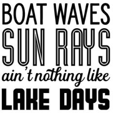 Boat Waves Sun Rays Lake Days