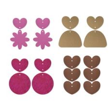 boho earring template, faux leather earrings