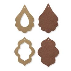 Morocco stacked earring template, faux leather earring