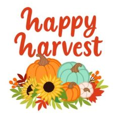 Happy Harvest Pumpkin Sign