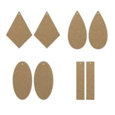 Shape Earring Template, Faux Leather Earrings