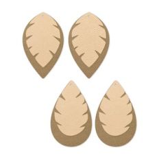 Leaf Earring Template, Faux Leather Earrings