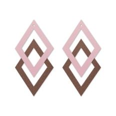 Diamond Earring Template, Faux Leather Earrings