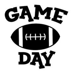Game Day Football Ball svg