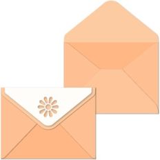 Env Daisy Flap Cutout for A6 card