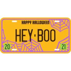 Halloween Hey Boo License Plate