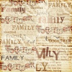 Dusty Hues Family Together Background Pattern