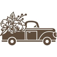 floral vintage truck
