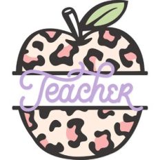 Leopard Teacher Name Apple