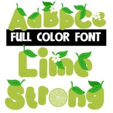 Lime Strong Color Font