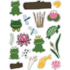 ML Fall Frogs Stickers