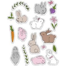ML Woodland Bunny Stickers