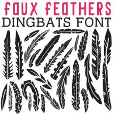 CG Faux Feathers Dingbats