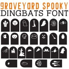CG Graveyard Spooky Dingbats