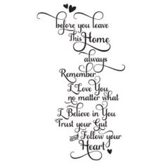 Before You Leave This Home... Quote / Wall Art