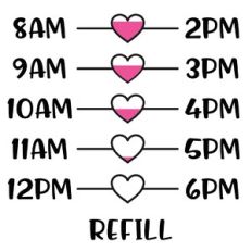 Heart Water Bottle Tracker