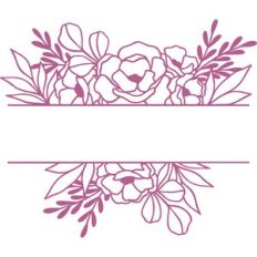 floral split frame