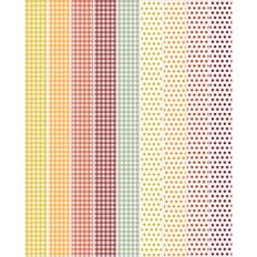 Autumn Gingham and Dots Washi Sticker Tape