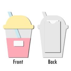 cup flat card w back pocket