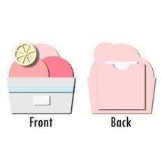 ice cream flat card with back pocket