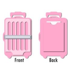 luggage flat card with back pocket