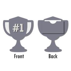 trophy flat card with back pocket