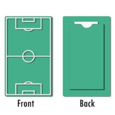 football field flat card with back pocket