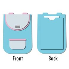 backpack flat card with back pocket