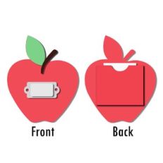 apple flat card with back pocket