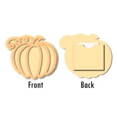 pumpkin flat card with back pocket