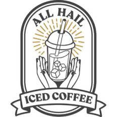 All Hail Iced Coffee Tarot Card
