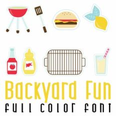 Backyard Fun Full Color Font
