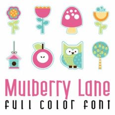 Mulberry Lane Full Color Font