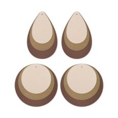 Round Earring Template, Faux Leather Earrings