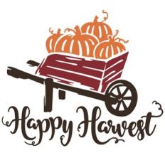 Happy Harvest Wheel Barrow