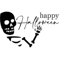 Happy Halloween Skeleton Design