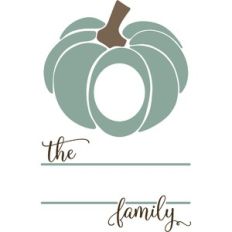 Fall Pumpkin Monogram Design