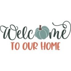 Welcome To Our Home With Pumpkin
