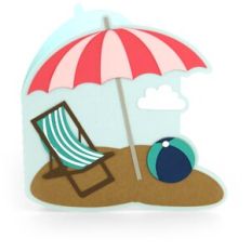 Shaped Card Beach