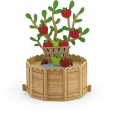 Decagon Pop Up Card Apple Tree