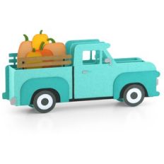 Box Card Truck Fall Pumpkins