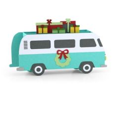 Box Card Van Christmas Presents