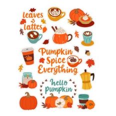 Pumpkin Spice Latte Stickers
