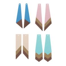 Earrings SVG | Long dangle Earring Template, Faux Leather Earrings