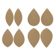 Leaf teardrop Earring Template, Faux Leather Earrings