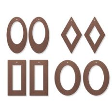 Shapes Earring Template, Bundle Faux Leather Earrings
