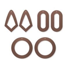 Shapes Earring Template, Circle Faux Leather Earrings