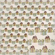 Shabby Christmas Presents Background Pattern
